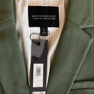 NWT Banana Republic Moss Green Jacket Size 6